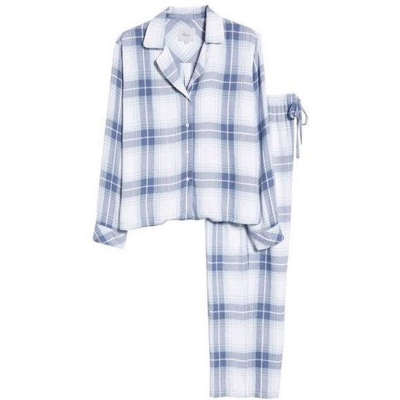 RAILS Pacific Blue Plaid Pajama Pants & Top Set - Picture 2 of 2